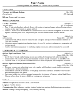 Image of a resume