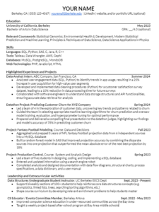 Image of sample resume